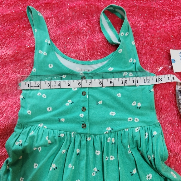 ARIZONA JEAN CO GREEN FLORAL PRINT ROMPER SIZE SMALL - Picture 10 of 16